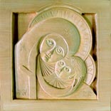 Vierge de tendresse avec l'enfant Jésus par Raymond Brizot 